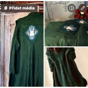 "Alenka a bílý králík", zavinovací cardigan