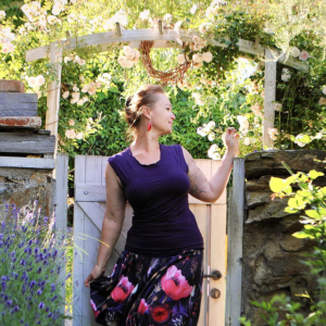 "Noční makové pole", balonovka/bavlněný satén